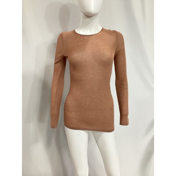 Tom Ford Pink Cashmere / Silk Rib Crewneck Sweater Size S - Picture 2 of 4